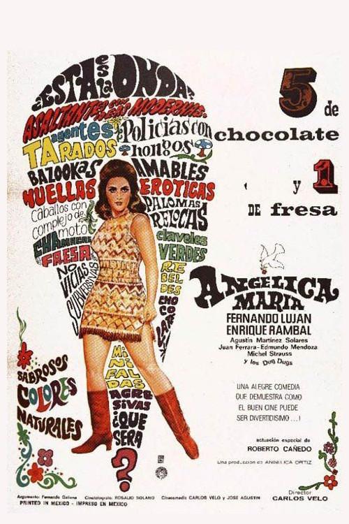 5 of Chocolate and 1 of Strawberry 1968 official movie poster