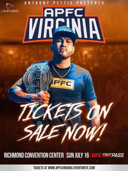 Anthony Pettis FC 6: Virginia Fight Night 2023 official movie poster