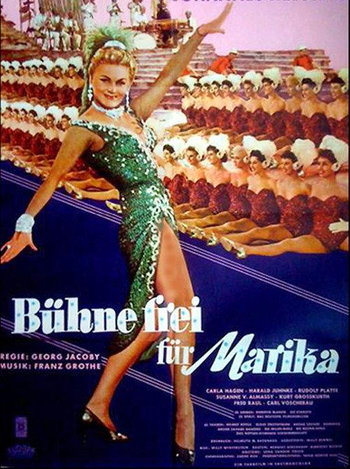 Clear the stage for Marika 1958 official movie poster