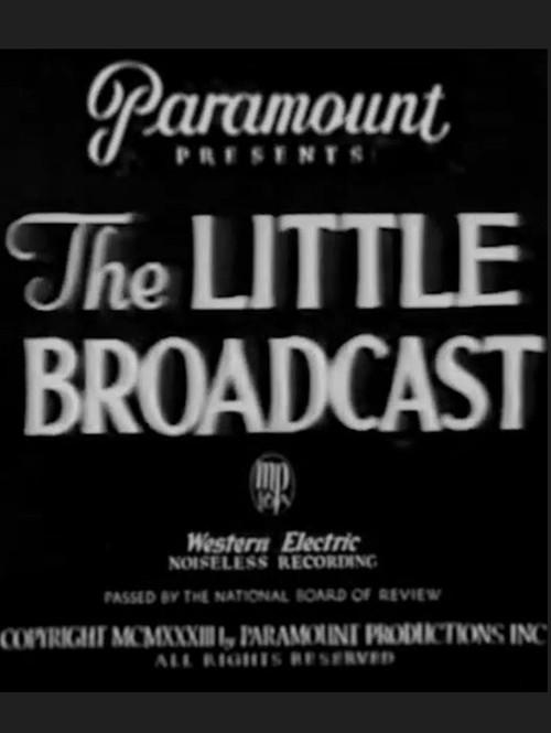 The Little Broadcast 1933 official movie poster