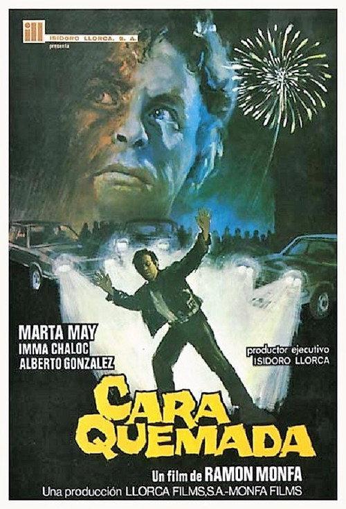 Cara quemada 1980 official movie poster