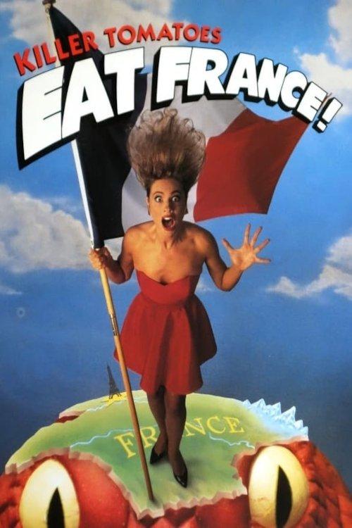 Killer Tomatoes Eat France! 1992 official movie poster