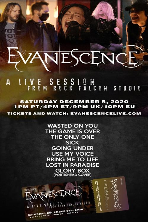 Evanescence - A Live Session From Rock Falcon Studio 2020 official movie poster
