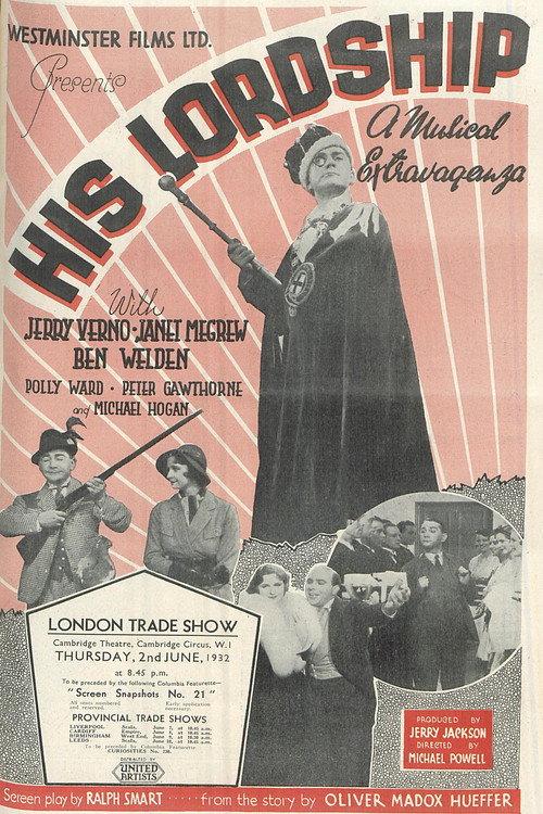 His Lordship 1932 official movie poster