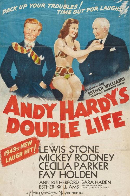 Andy Hardy's Double Life 1942 official movie poster