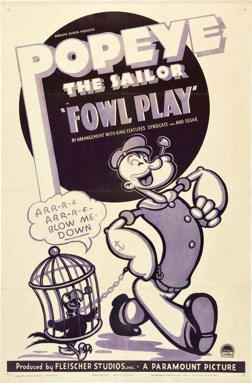 Fowl Play 1937 official movie poster