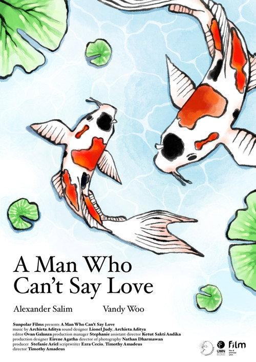 A Man Who Can't Say Love 2024 official movie poster