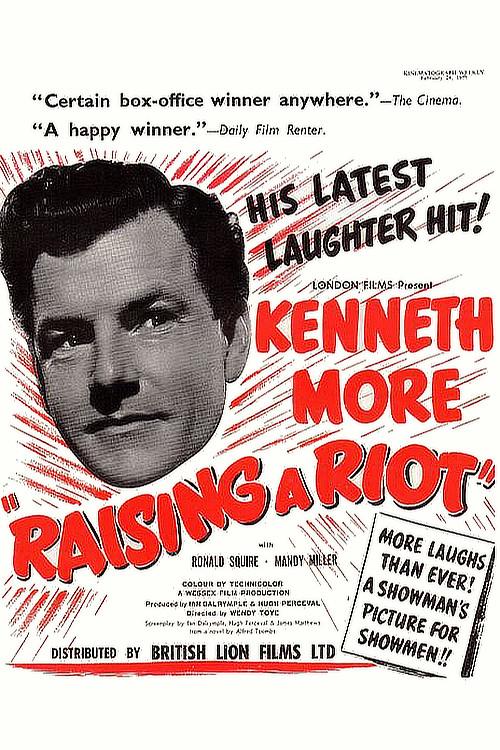 Raising a Riot 1955 official movie poster