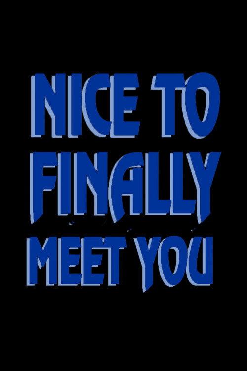 Nice to Finally Meet You 2021 official movie poster