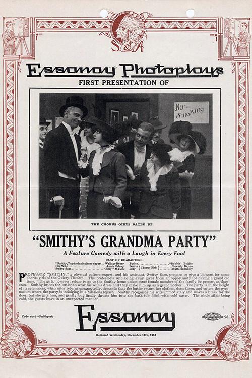 Smithy's Grandma Party 1913 official movie poster