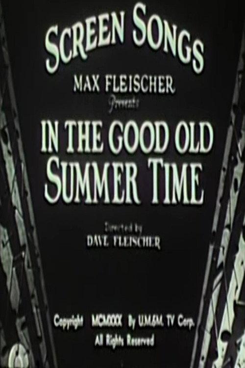 In the Good Old Summertime 1930 official movie poster