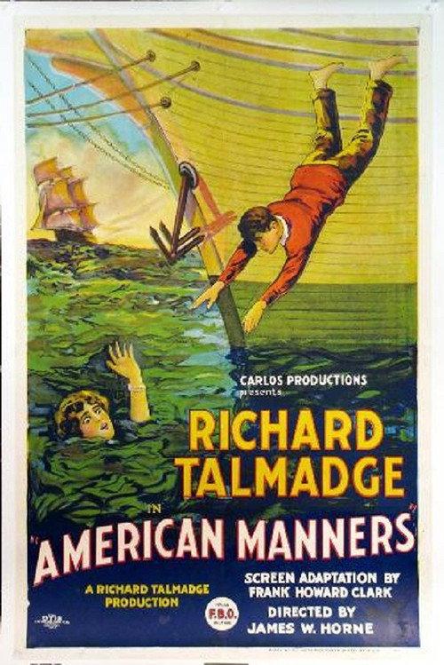American Manners 1924 official movie poster