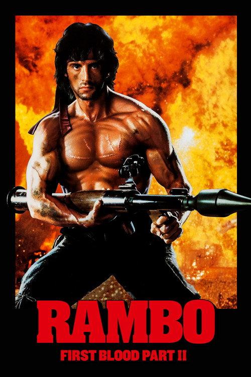 Rambo: First Blood Part II 1985 official movie poster