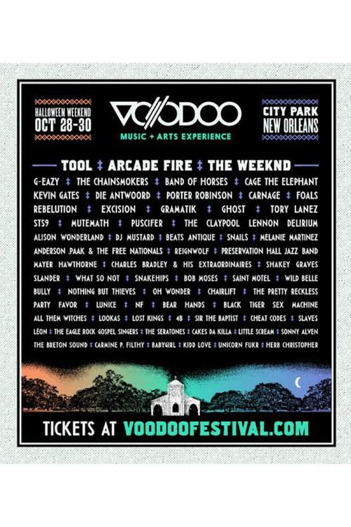 Arcade Fire 2016-10-31 Voodoo Music + Arts Experience, New Orleans 2016 official movie poster
