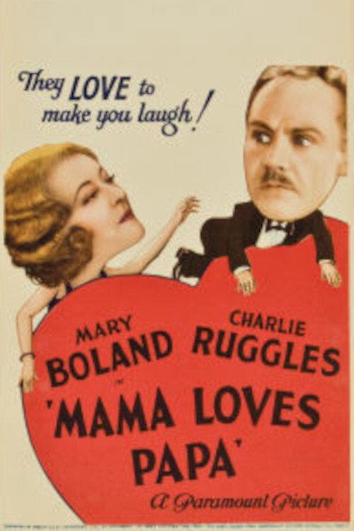 Mama Loves Papa 1933 official movie poster