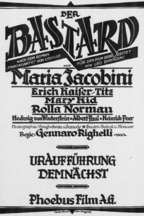 The Bastard 1925 official movie poster