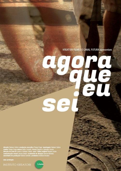 Agora Que Eu Sei 2016 official movie poster
