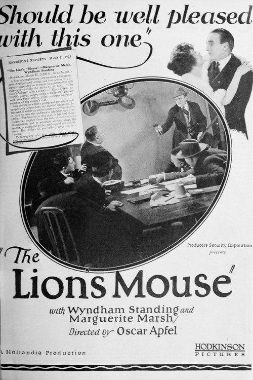 The Lion's Mouse 1923 official movie poster