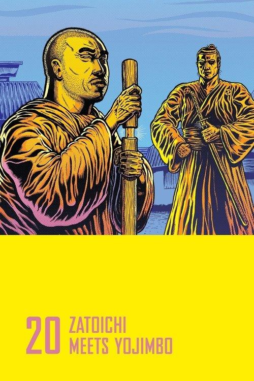 Zatoichi Meets Yojimbo 1970 official movie poster