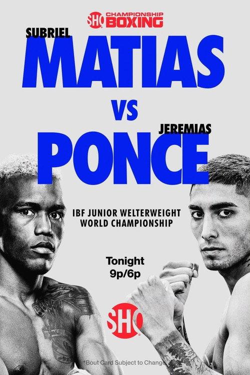 Subriel Matias vs. Jeremias Ponce 2023 official movie poster