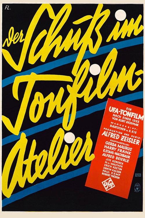 The Shot in the Talker Studio 1930 official movie poster