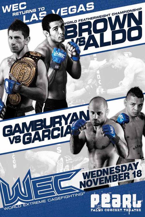 WEC 44: Brown vs. Aldo 2009 official movie poster