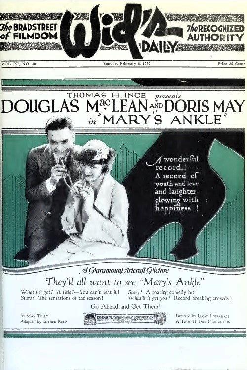 Mary's Ankle 1920 official movie poster