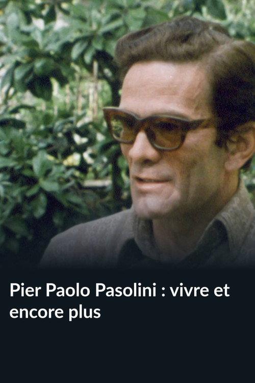 Pier Paolo Pasolini : vivre et encore plus 1976 official movie poster