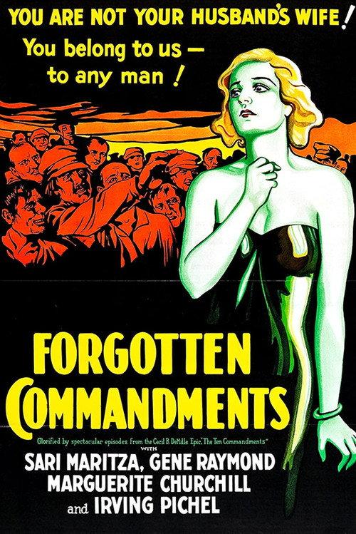 Forgotten Commandments 1932 official movie poster
