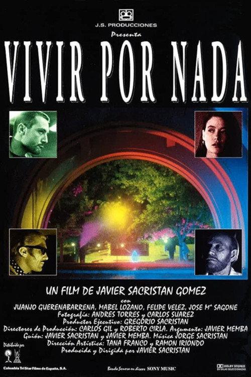 Vivir por nada 1992 official movie poster