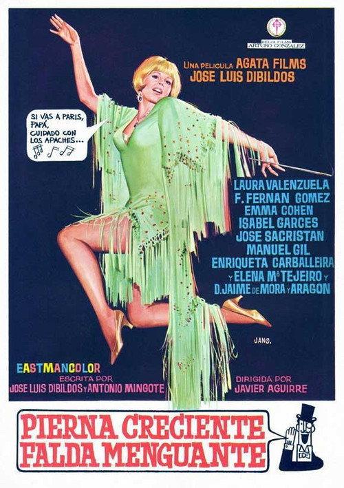 Pierna creciente, falda menguante 1970 official movie poster