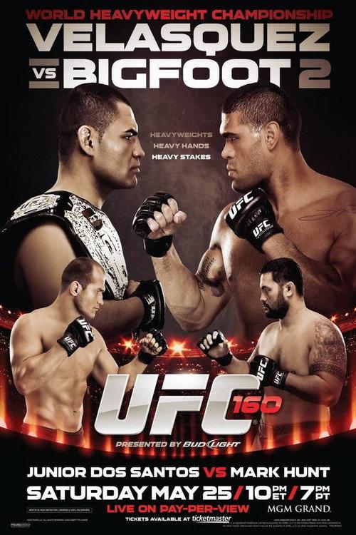 UFC 160: Velasquez vs Bigfoot 2 2013 official movie poster
