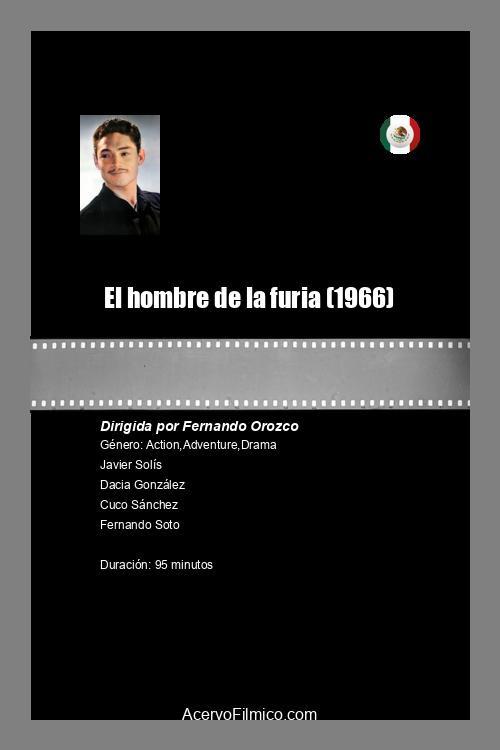 El hombre de la furia 1966 official movie poster