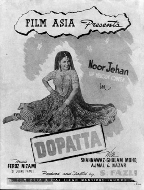 Dupatta 1952 official movie poster