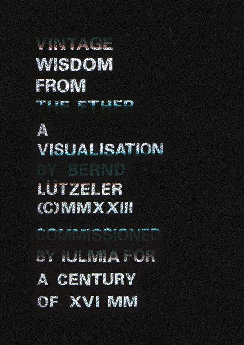 Vintage Wisdom from the Ether 2025 official movie poster