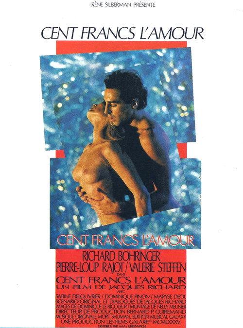 Cent francs l'amour 1986 official movie poster