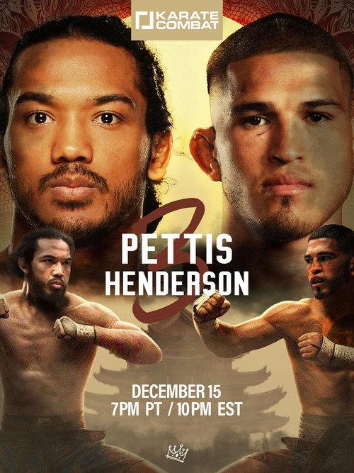 Karate Combat 43: Pettis vs. Henderson 2023 official movie poster