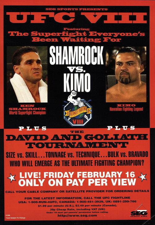 UFC 8: David vs. Goliath 1996 official movie poster