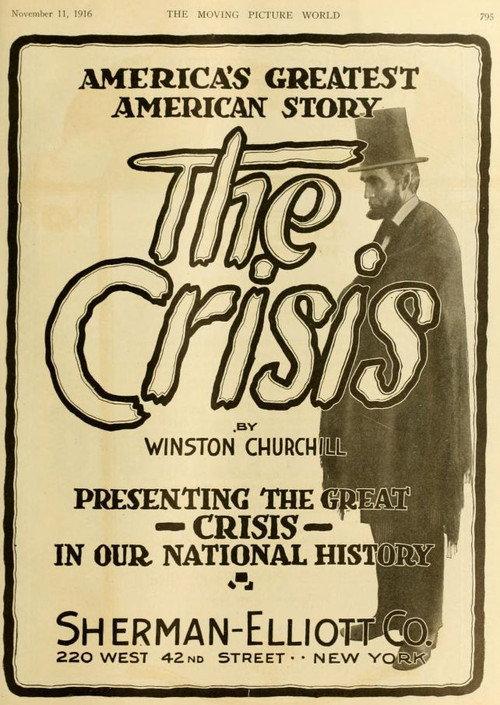 The Crisis 1916 official movie poster