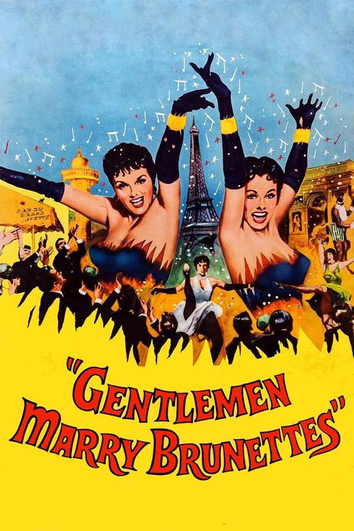 Gentlemen Marry Brunettes 1955 official movie poster