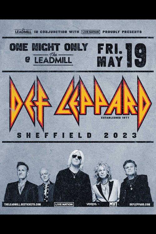 Def Leppard - Live at The Leadmill 2023 official movie poster