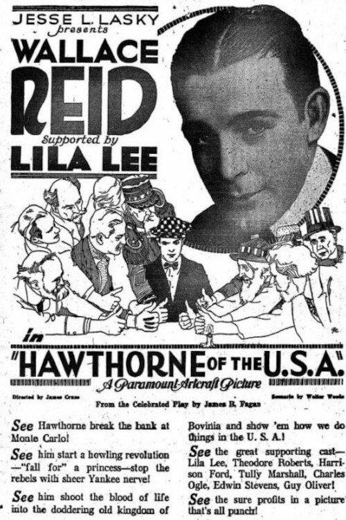 Hawthorne of the U.S.A. 1919 official movie poster