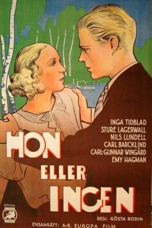 Hon eller ingen 1934 official movie poster