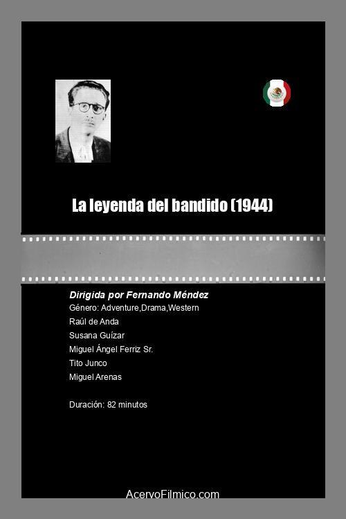 La leyenda del bandido 1944 official movie poster