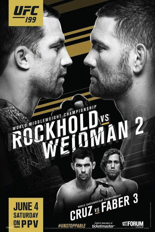 UFC 199: Rockhold vs. Bisping 2 2016 official movie poster