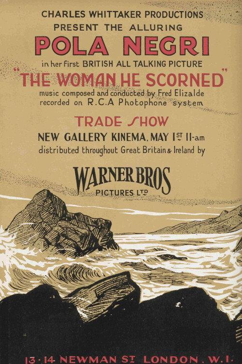 The Woman He Scorned 1929 official movie poster