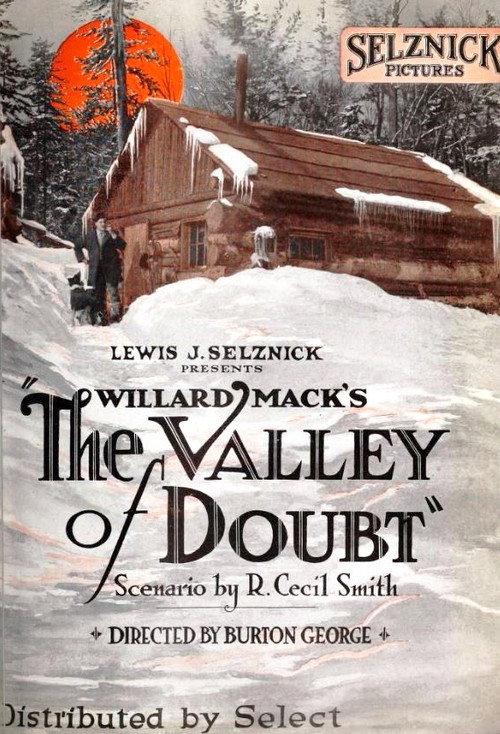 The Valley of Doubt 1924 official movie poster