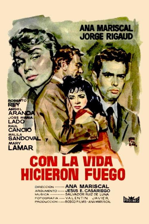 Con la vida hicieron fuego 1959 official movie poster