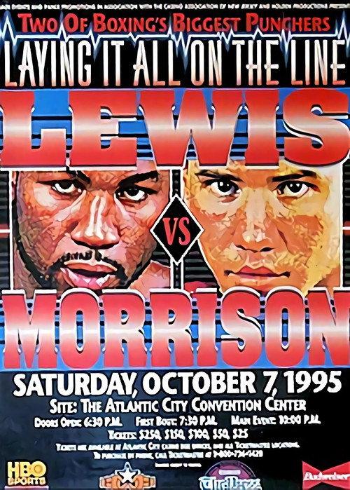 Lennox Lewis vs. Tommy Morrison 1995 official movie poster