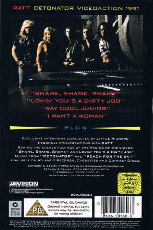 Ratt: Detonator Videoaction 1991 official movie poster